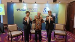 Foto. Konferensi pers Prodia 50th Anniversary - Golden Steps for The Future, di The Ritz Carlton Mega Kuningan, Jakarta.